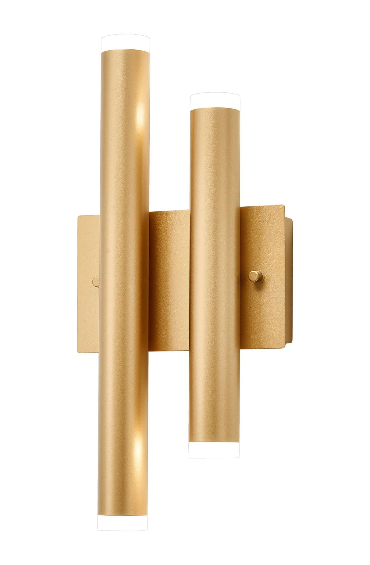 Bellfit 2+2 Light Wall Light, 12W LED, 4000K, 740lm, IP44, Satin Gold, 3yrs Warranty