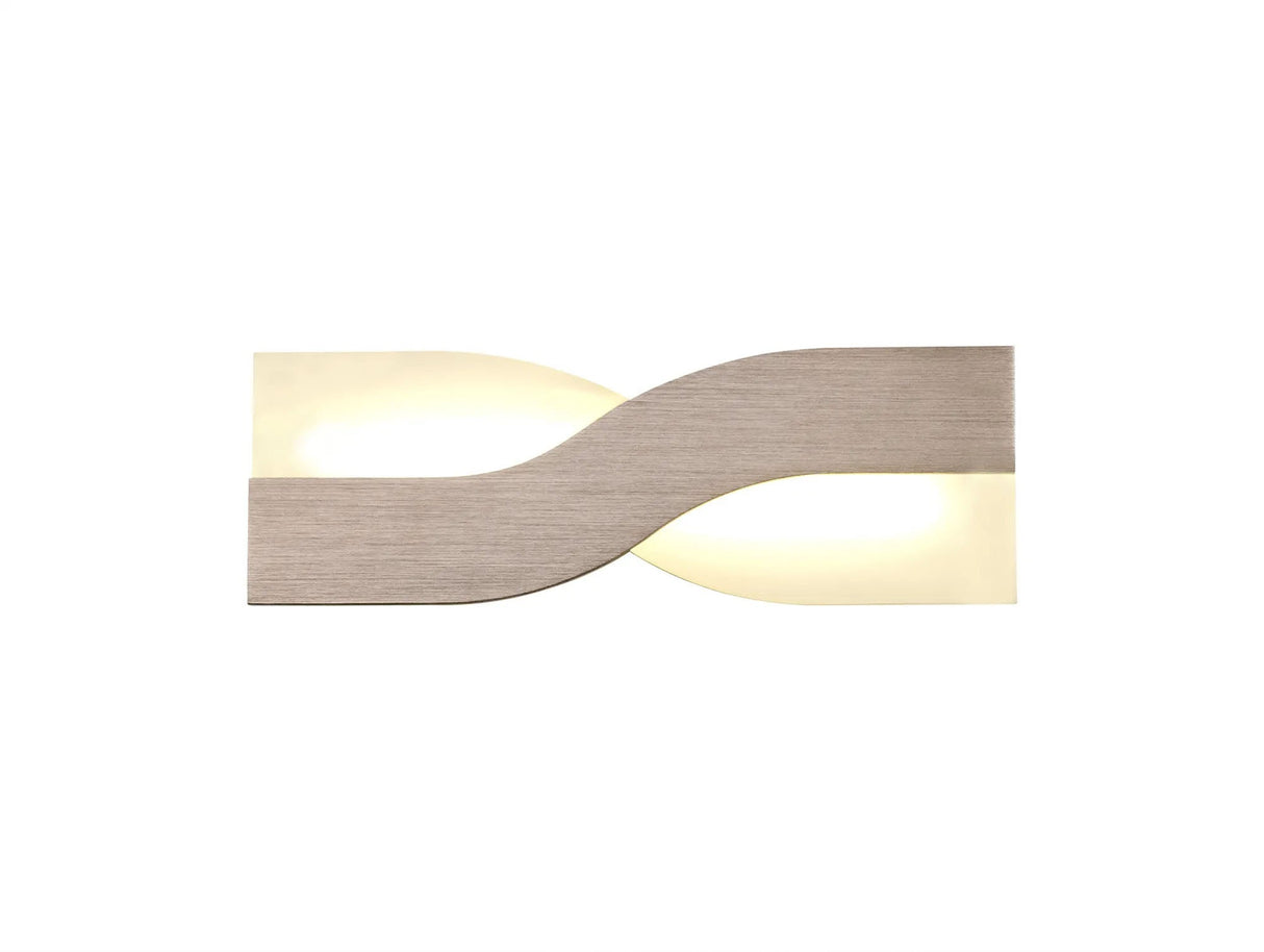 Bolton Wall Lamp, 8W LED, 3000K, Brushed Brown/Frosted White
