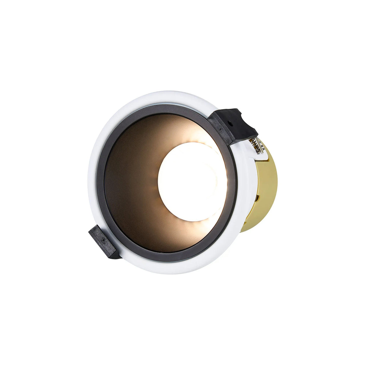 Brand, 5/8W, Triac Dimmable 4CCT LED Fire Rated Downlight, Black Inner & White Trim, Cut Out: 70mm, 800lm, 60° Deg, IP65, 5yrs Warranty