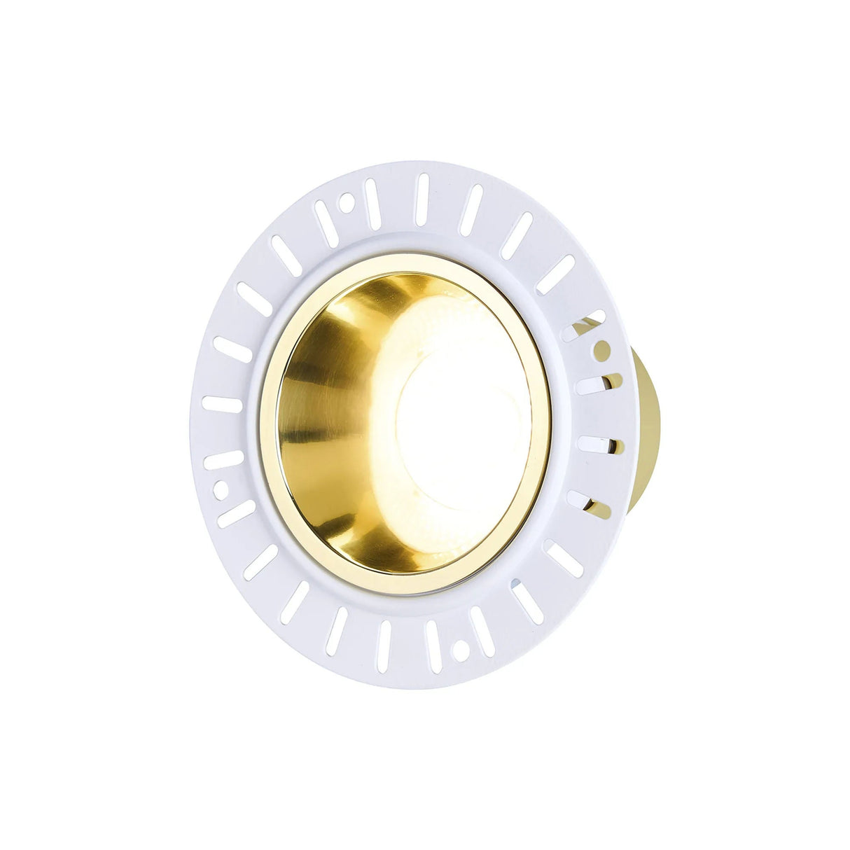 Brand, 5/8W, Triac Dimmable 4CCT LED Fire Rated Downlight, Trimless Gold Inner, Cut Out: 70mm, 800lm, 60° Deg, 5yrs Warranty