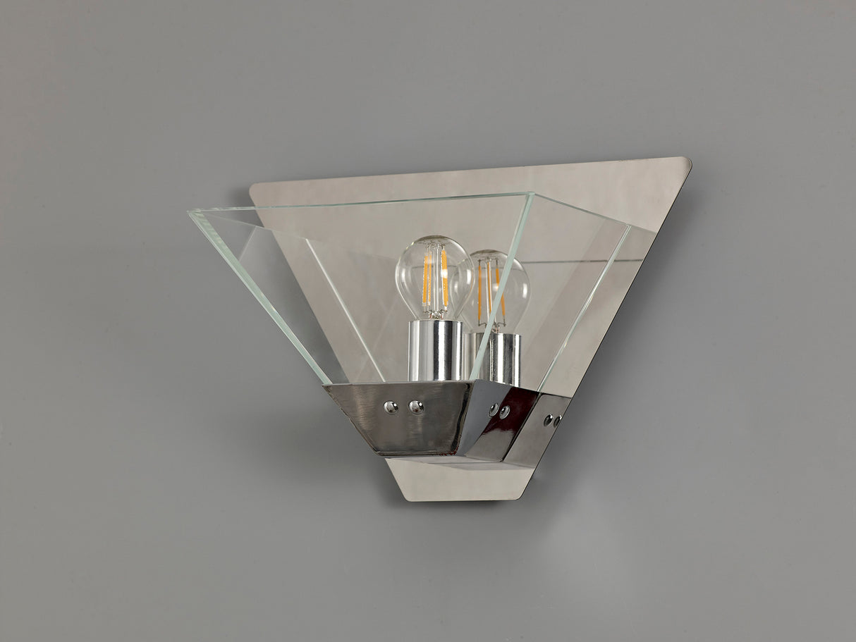 Buckley Wall Lamp, 1 Light E14, Polished Chrome