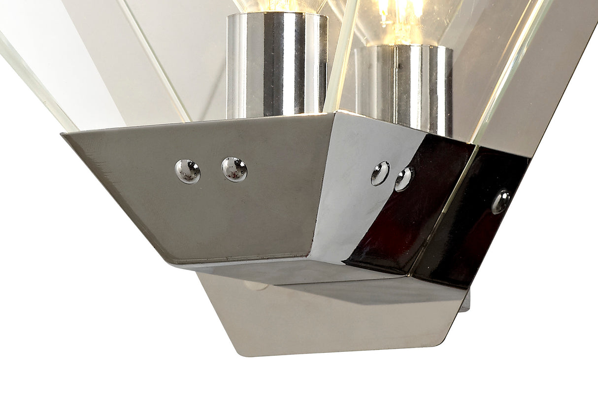 Buckley Wall Lamp, 1 Light E14, Polished Chrome