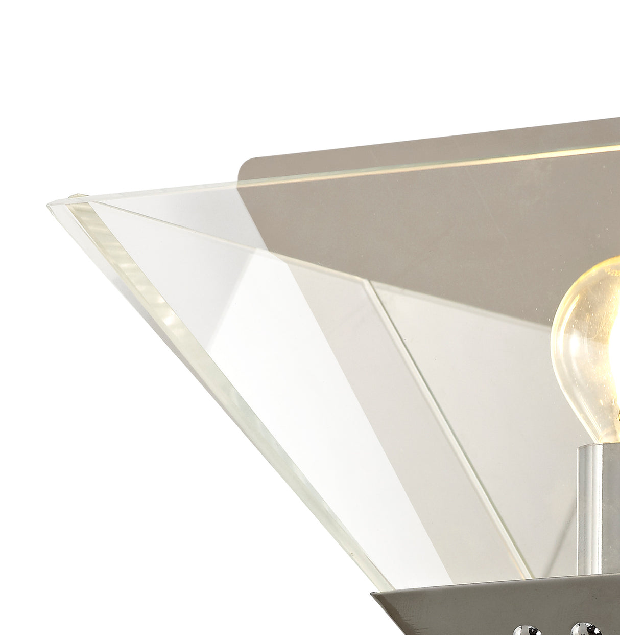 Buckley Wall Lamp, 1 Light E14, Polished Chrome