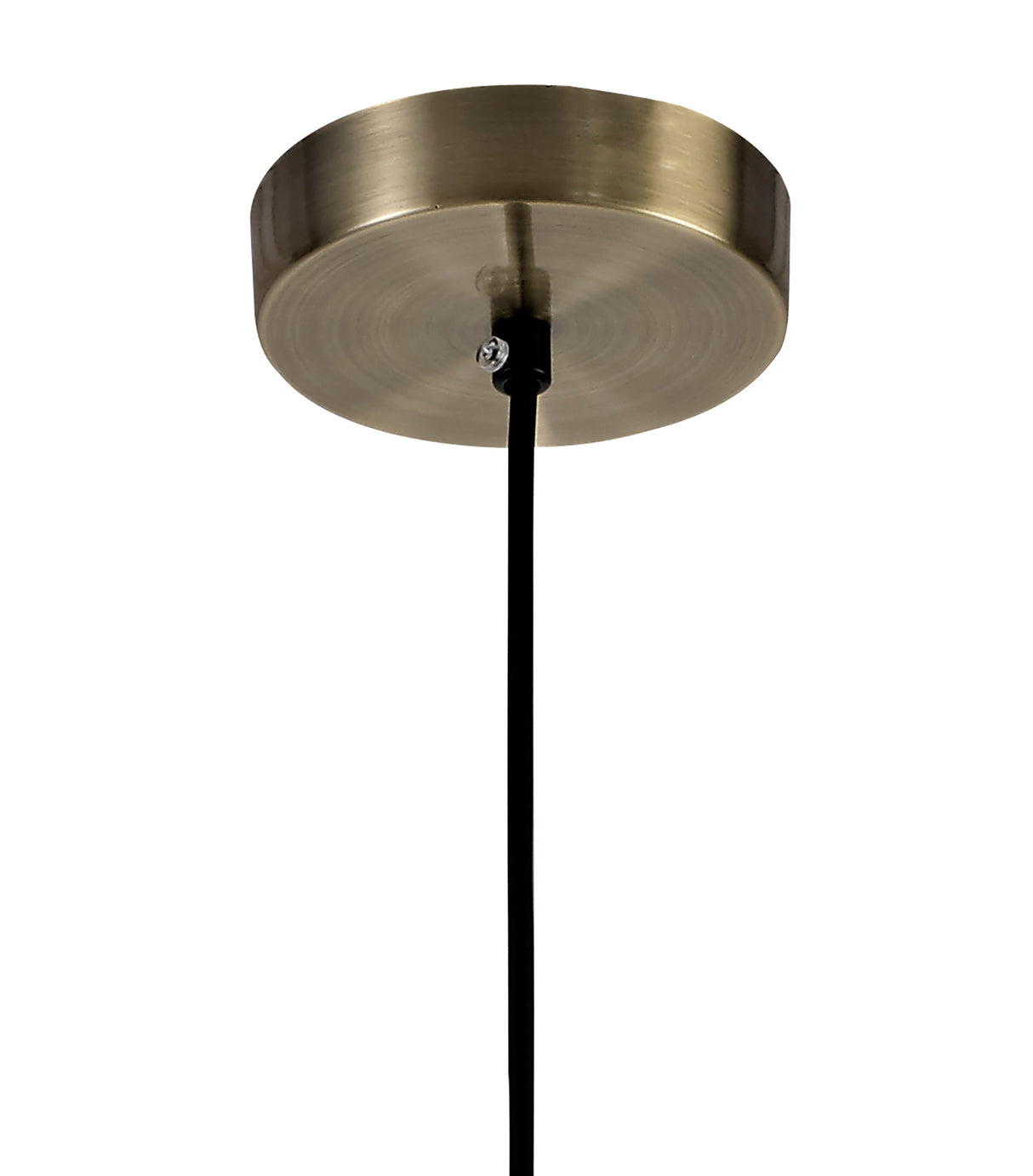 Buckley Square Pendant Large, 1 Light E27, Antique Brass