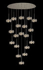Byrne 97x57cm 19 x G9 3.5m Oval Multiple Pendant With Polished Chrome/Crystal Shade