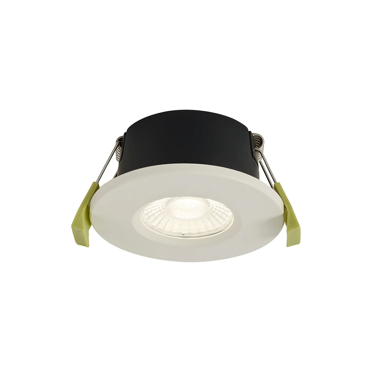 Channon 4/6/8W, Triac Dimmable 4CCT LED Fire Rated Downlight, White Round Fixed, 400-800lm, IP65 DRIVER INC.