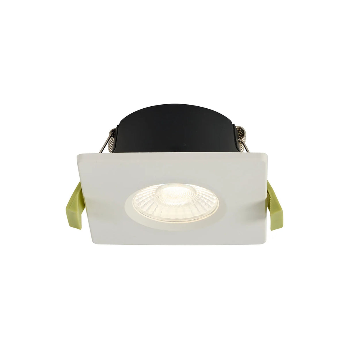 Channon 4/6/8W, Triac Dimmable 4CCT LED Fire Rated Downlight, White Square Fixed, 400-800lm, IP65 DRIVER INC.