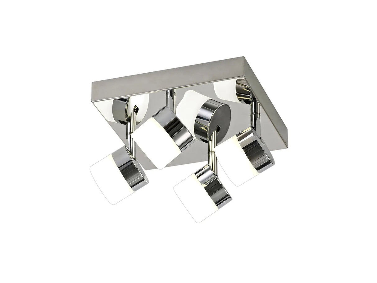 Coady 4 Light Ceiling, 4 x 5W LED, 4000K, IP44, Polished Chrome