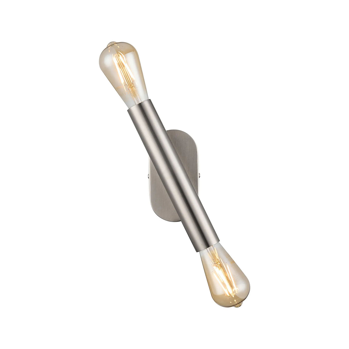 Cohen 2 Light Adjustable Ceiling/Wall E27, Satin Nickel