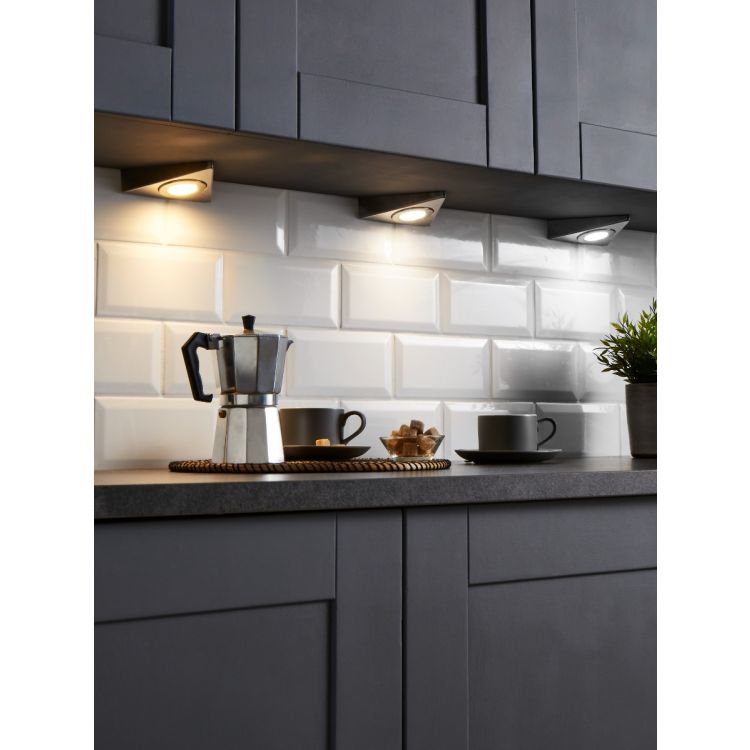 Culina Farho LED CCT Triangle Under Cabinet Light Satin Nickel | CUL-35861