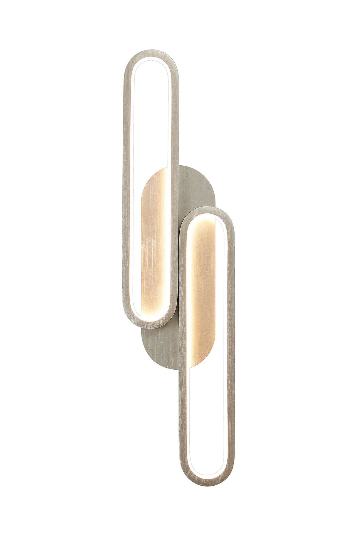 Dossena Wall Lamp, 3 Step Dimming, 18W LED, 3000K, 1100lm, Matt Satin Nickel, 3yrs Warranty