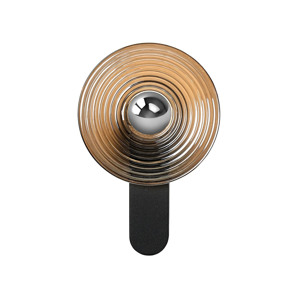 Douglas Wall Lamp, 1 x 7W LED, 3000K, 426lm, Satin Black/Smoke/Chrome, 3yrs Warranty