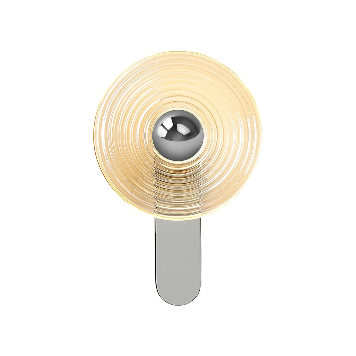 Douglas Wall Lamp, 1 x 7W LED, 3000K, 426lm, Chrome/Amber, 3yrs Warranty