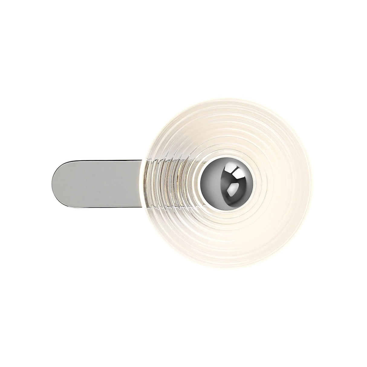 Douglas Wall Lamp, 1 x 7W LED, 3000K, 426lm, Chrome/Clear, 3yrs Warranty