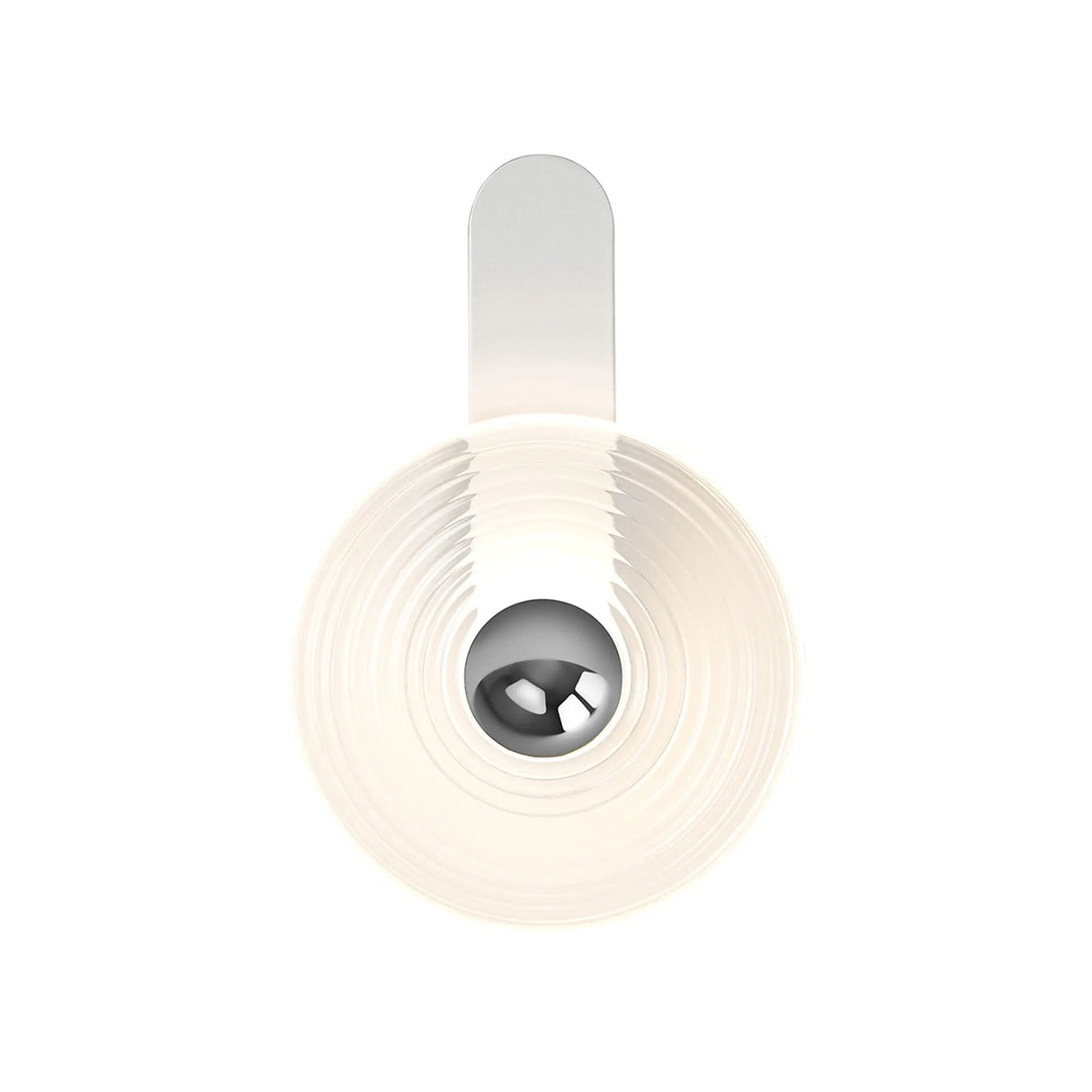 Douglas Wall Lamp,1 x 7W LED, 3000K, 426lm, Satin White/Clear/Chrome, 3yrs Warranty