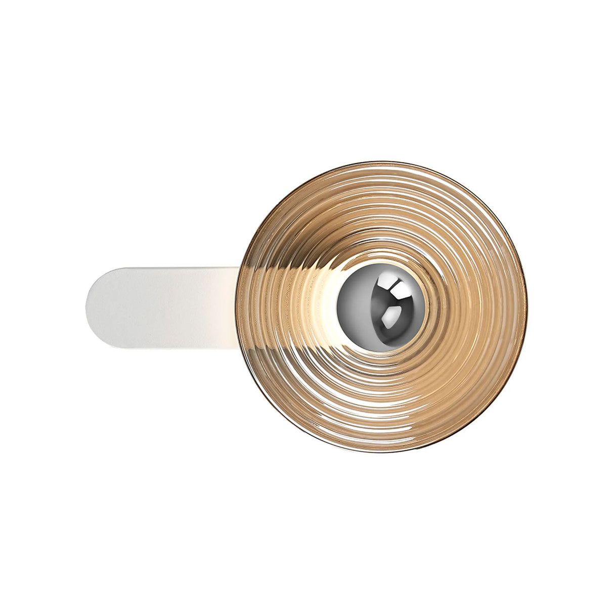 Douglas Wall Lamp,1 x 7W LED, 3000K, 426lm, Satin White/Smoke/Chrome, 3yrs Warranty