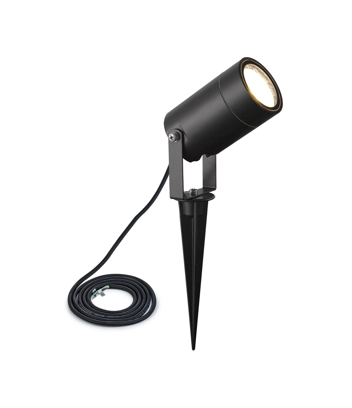 Dunn Spike/Wall Light, 1 x GU10 , IP65, Black, c/w 2m Cable