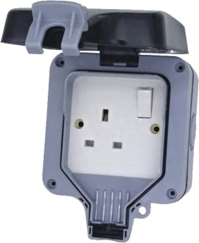 DELIGO DWPS1 1 GANG 13AMP DOUBLE POLE IP66 SWITCHED WEATHERPROOF SOCKET