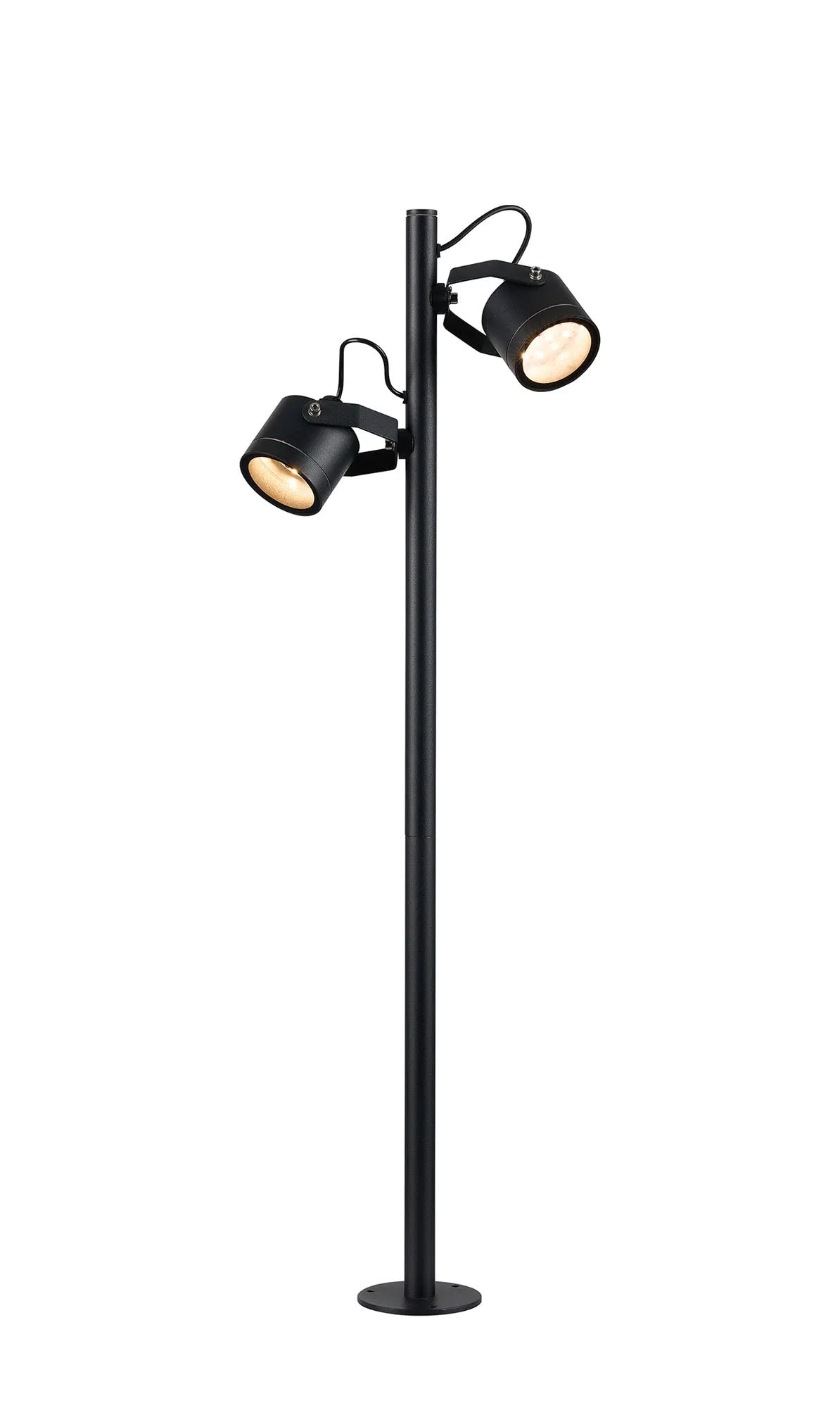 Eastham 24V DC Post Spot, 2 in 1 Ground Spike/Fixed Base, 2 x 3W LED, 3000K, c/w 2m Cable, Male Connection, IP44, Anthracite, 3yr Wrnty