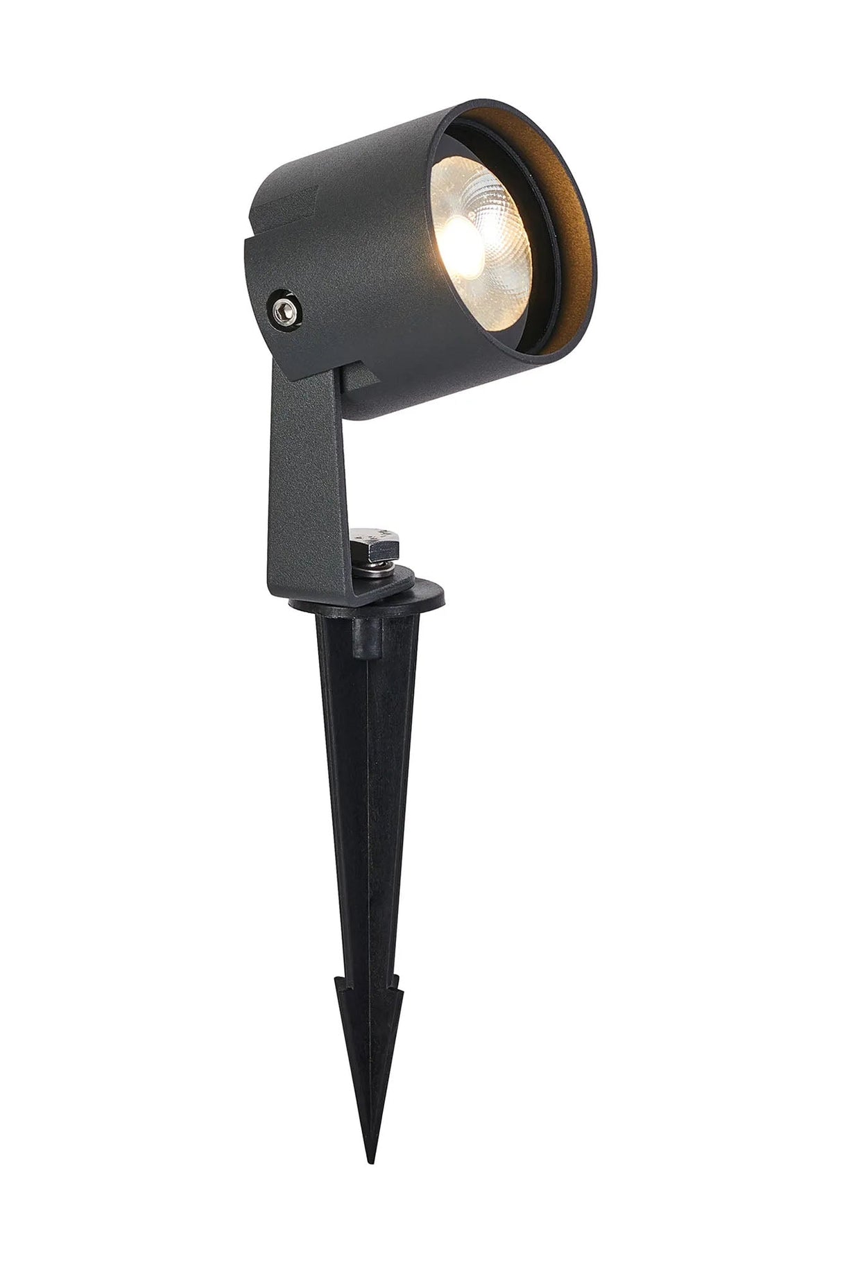 Eastham 24V DC Spotlight, 2 in 1 Ground Spike/Fixed Base, 6W LED, 3000K, c/w 1m Cable, Male Connection, IP65, Anthracite, 3yrs Warranty