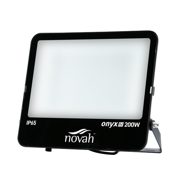 Novah Onyx IV 200W LED Floodlight 26,000lm 4000K IP65 Black – EL200X4F