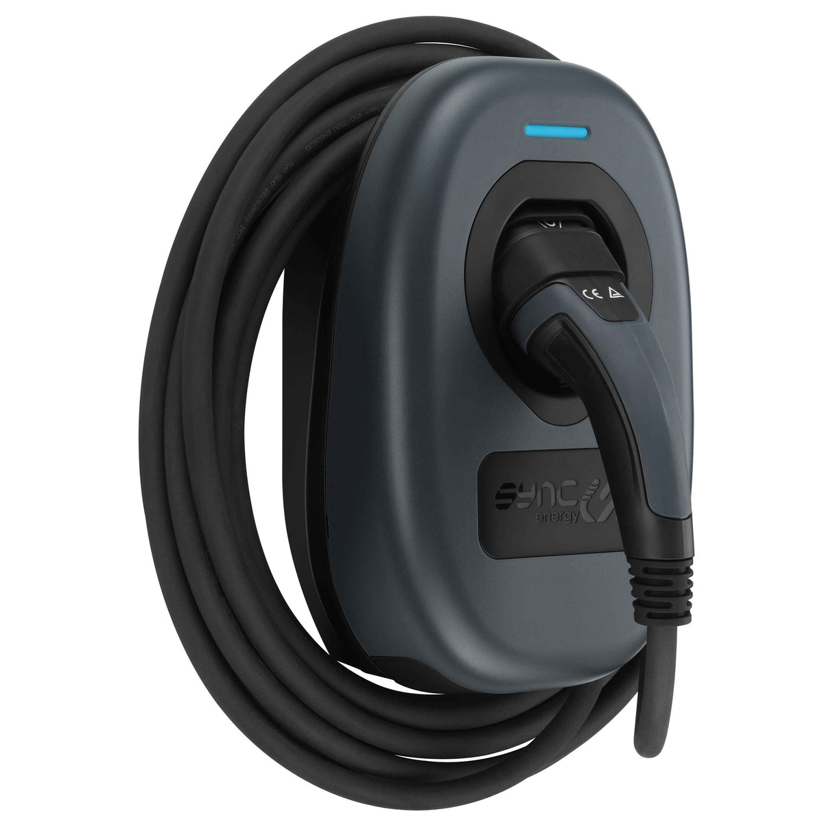 Sync Energy 5m Tethered Wall Charger 2, 7.4kW, with Wi-Fi and LAN - EVWC2T7G-01