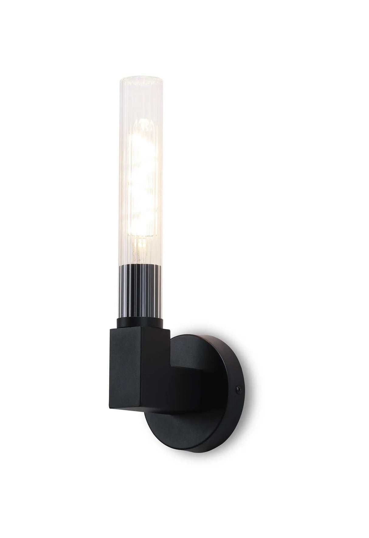 Ferdinand 1 Light Wall, E27, IP44, Satin Black