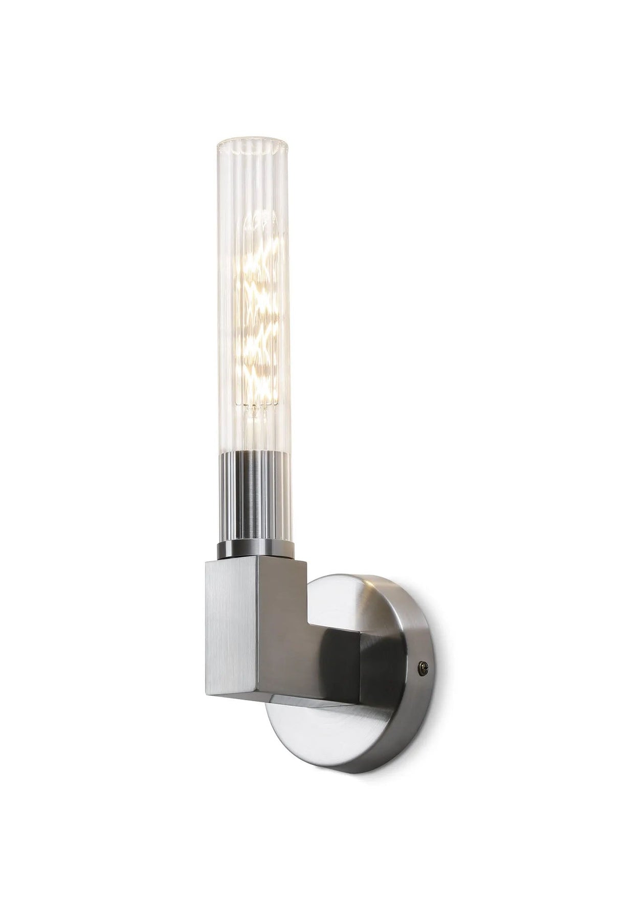 Ferdinand 1 Light Wall, E27, IP44, Satin Nickel