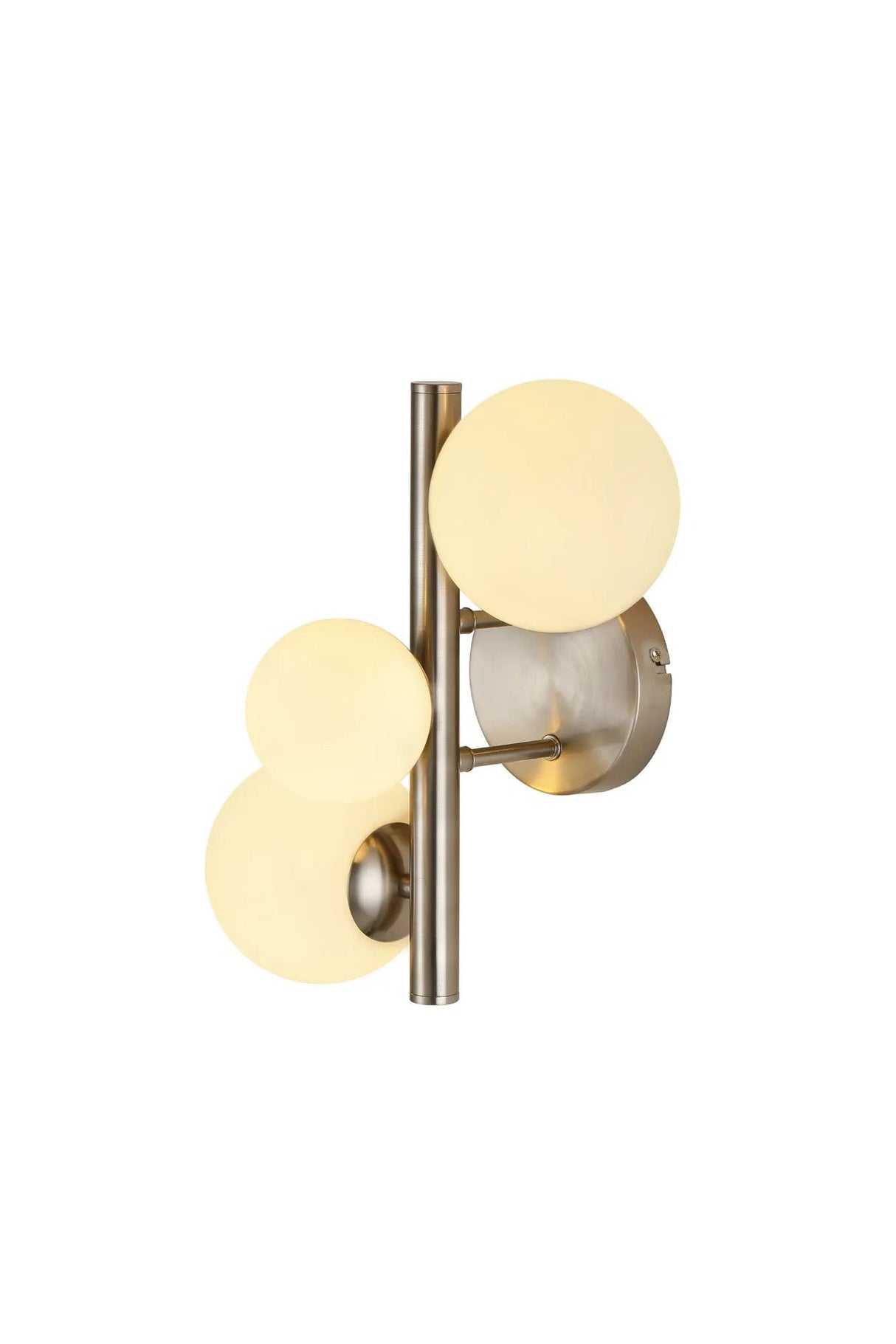 Ferguson Wall Lamp, 3 x G9, Satin Nickel, Opal Glass
