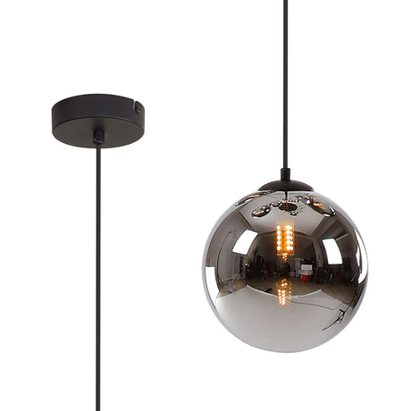 Ferguson Single Pendant, 1 x G9, Satin Black/Chrome