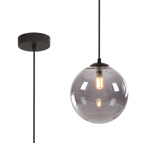 Ferguson Single Pendant, 1 x G9, Satin Black/Smoke