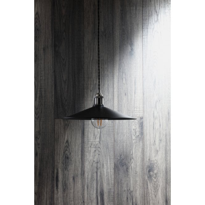 INL-33819-MBLK Rigel Large Shallow Diner Shade Only Matt Black