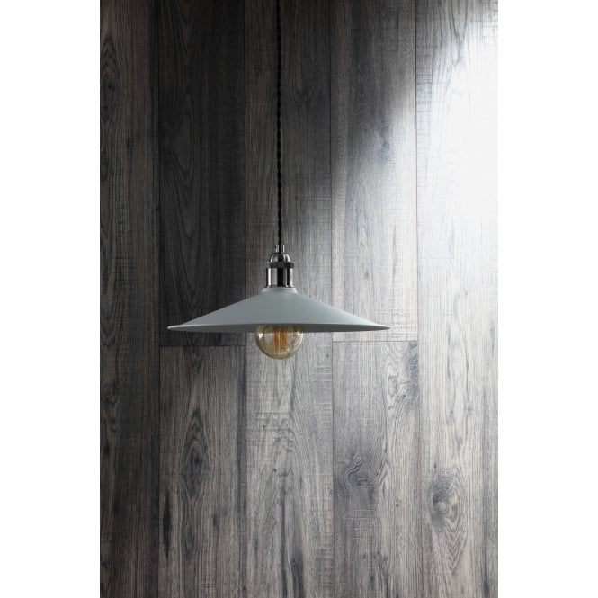 FORUM LIGHTING INL-33819-MGRY Rigel Large Shallow Diner Shade Only Matt Grey