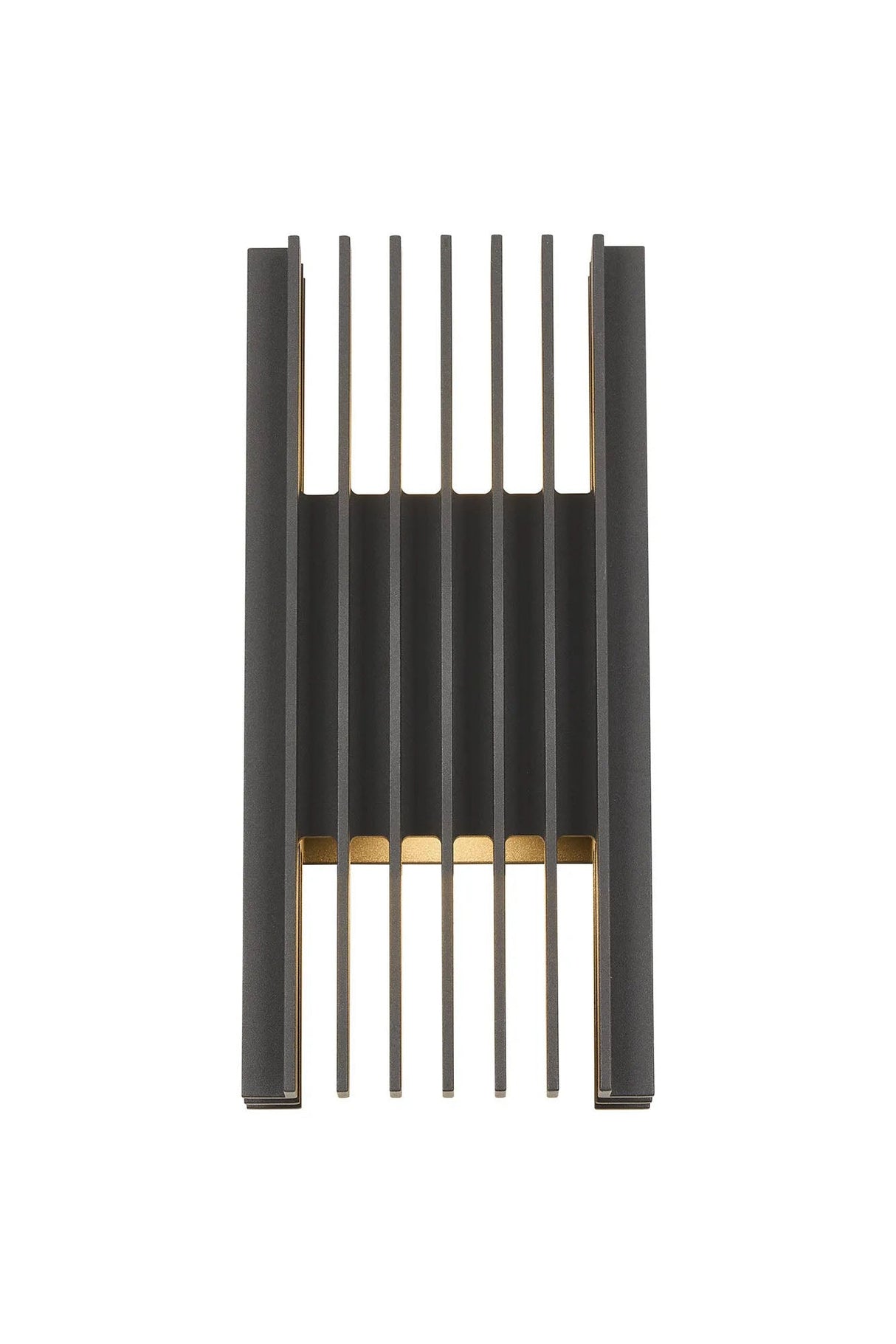 Galloway Wall Lamp With 140 x 300mm Open Spokes Shade, 2 x 6.5W LED, 3000K, lm, IP65, Anthracite, 3yrs Warranty