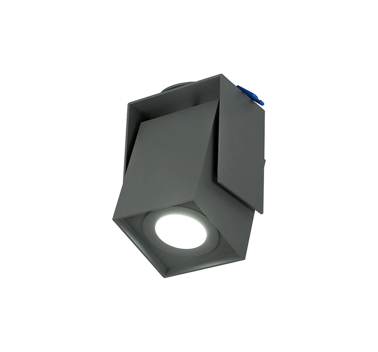 Gibb Adjustable Square Spotlight, 1 x GU10, Sand Anthracite, Cut Out: 62mm