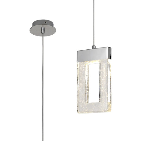 Greeves Pendant 2m, 4.5W LED, 3000K, Polished Chrome