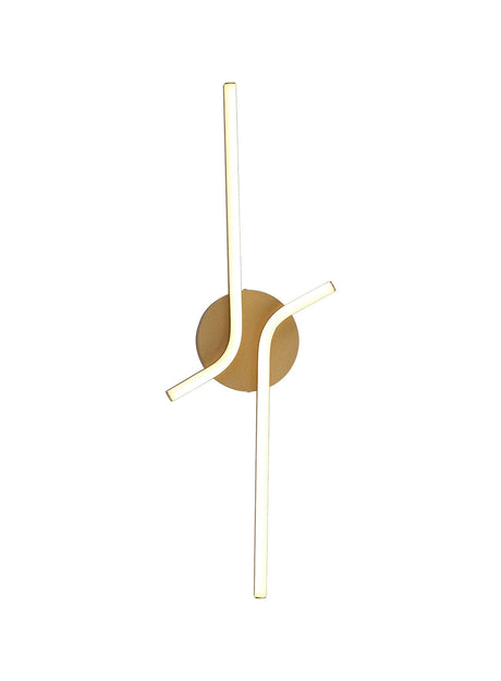 Haper 2 Arm Wall Light, 16W LED, 3000K, Painted Gold