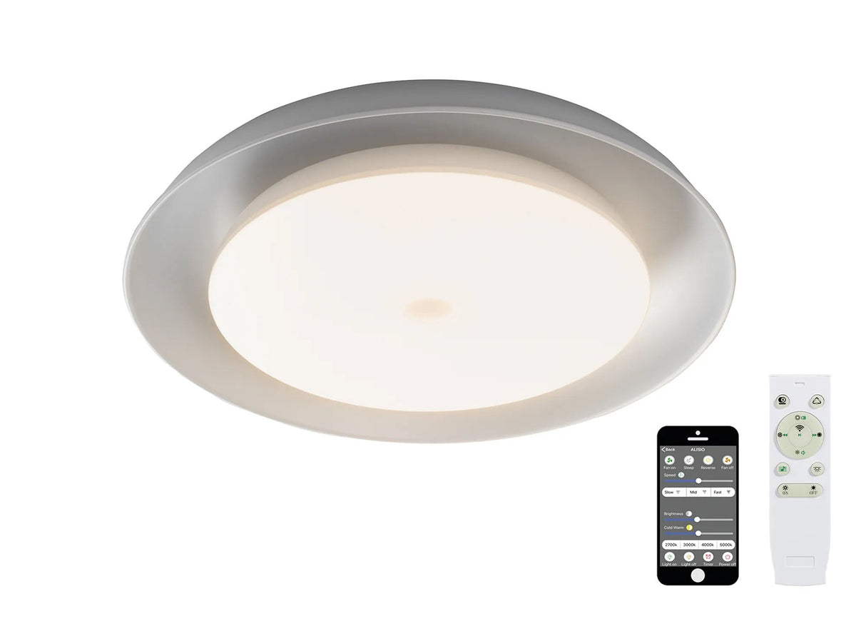Harbord Ceiling, 36W LED RGB, Tuneable White 3000K-6000K, 10W Speaker, Bluetooth/Remote Control/App Control