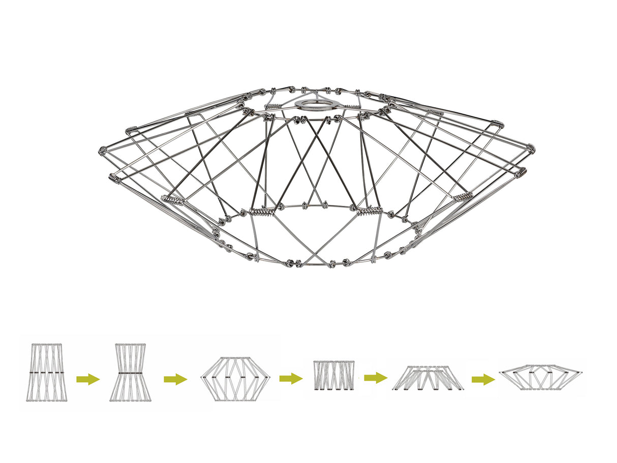 Harris, 30cm Non-Electric Polished Chrome Adjustable & Flexible Shade