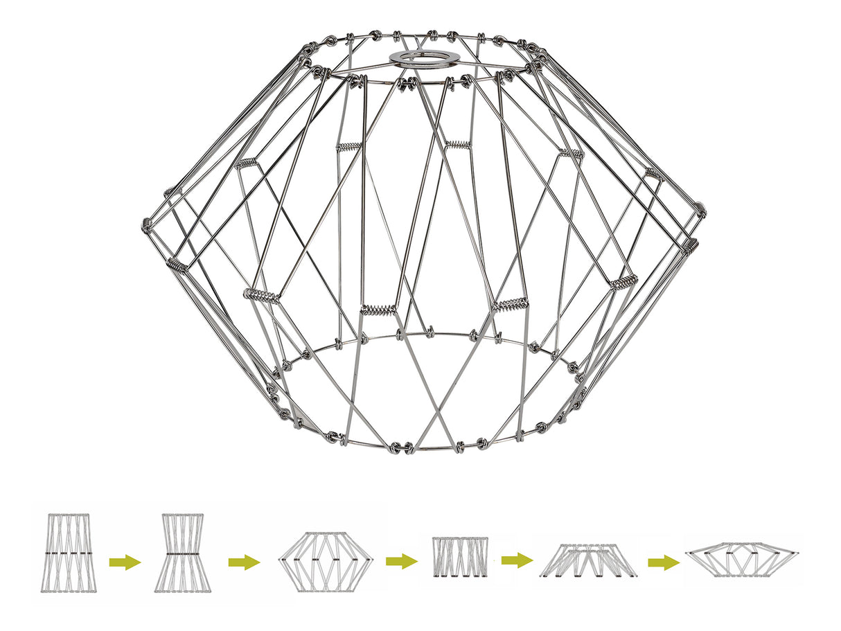 Harris, 40cm Non-Electric Polished Chrome Adjustable & Flexible Shade