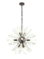 Harris 10 x E14, Round Pendant Brown Oxide/Clear Glass