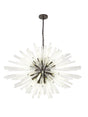 Harris 32 x E27, Oval Pendant Brown Oxide/Clear Glass