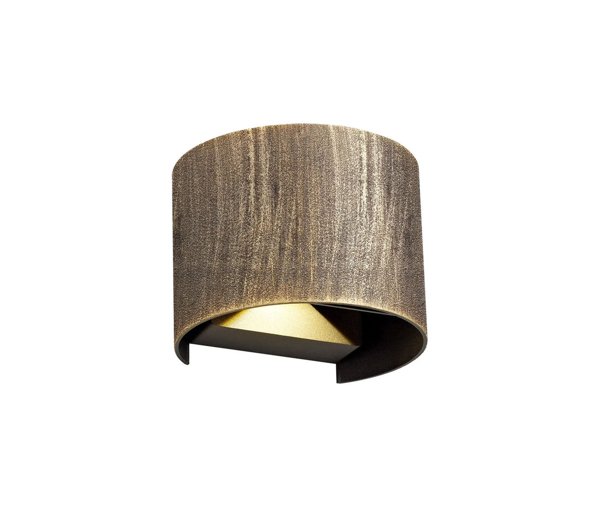 Harvey Up & Downward Lighting Wall Lamp, 2 x 3W LED, 3000K, IP54, Gold/Black