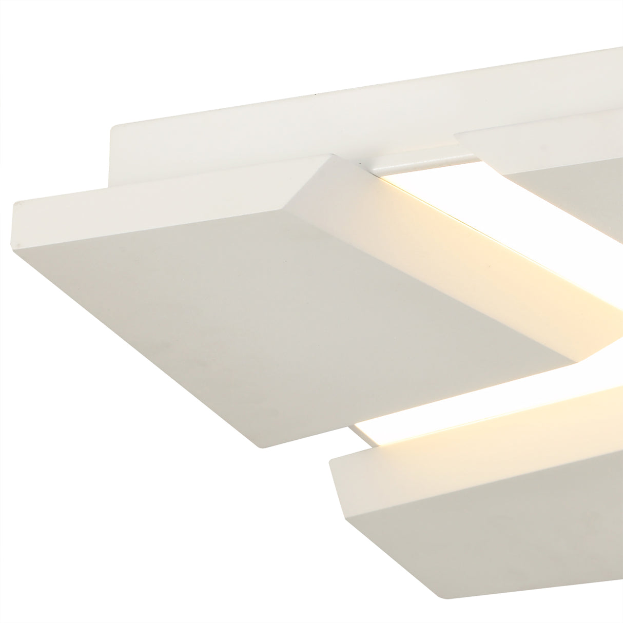 Holden Flush Square Square Ceiling, 1 x 50W LED, 3000K, 3500lm, Sand White, 3yrs Warranty