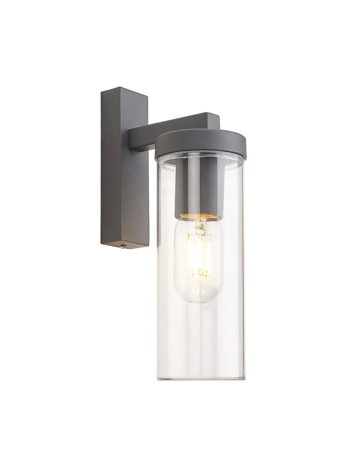 Huggins Wall Lamp 1 Light IP54 Dark Grey