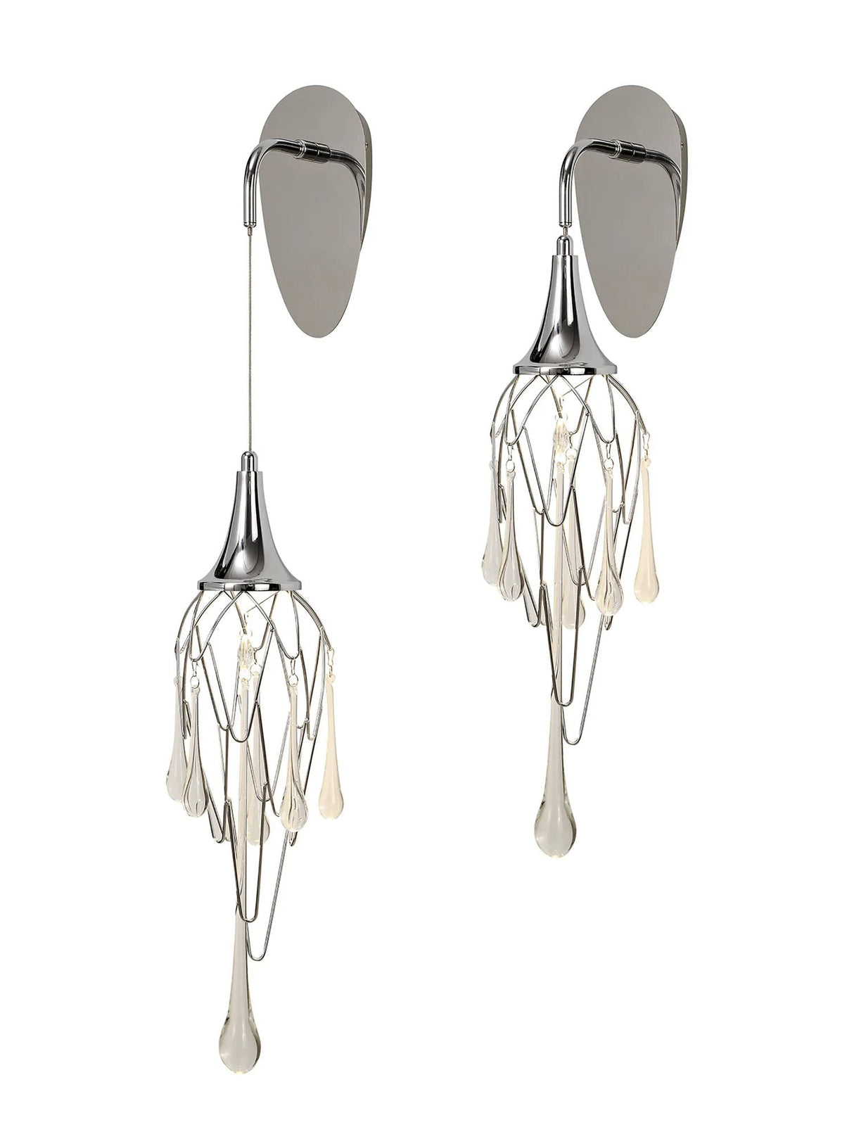 Hughes Wall Light, 1 x GU10, Polished Chrome