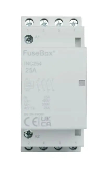 FuseBox INC254 25A 4 Pole N/O Installation Contactor 230V