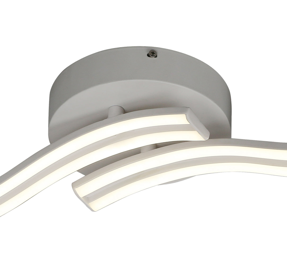 Johnston 2 Light Ceiling, Wall, 2 x 12W LED, 4000K, 1556lm, White, 3yrs Warranty