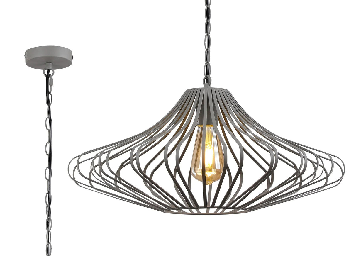Kay Pendant, 1 x E27, Sand Grey