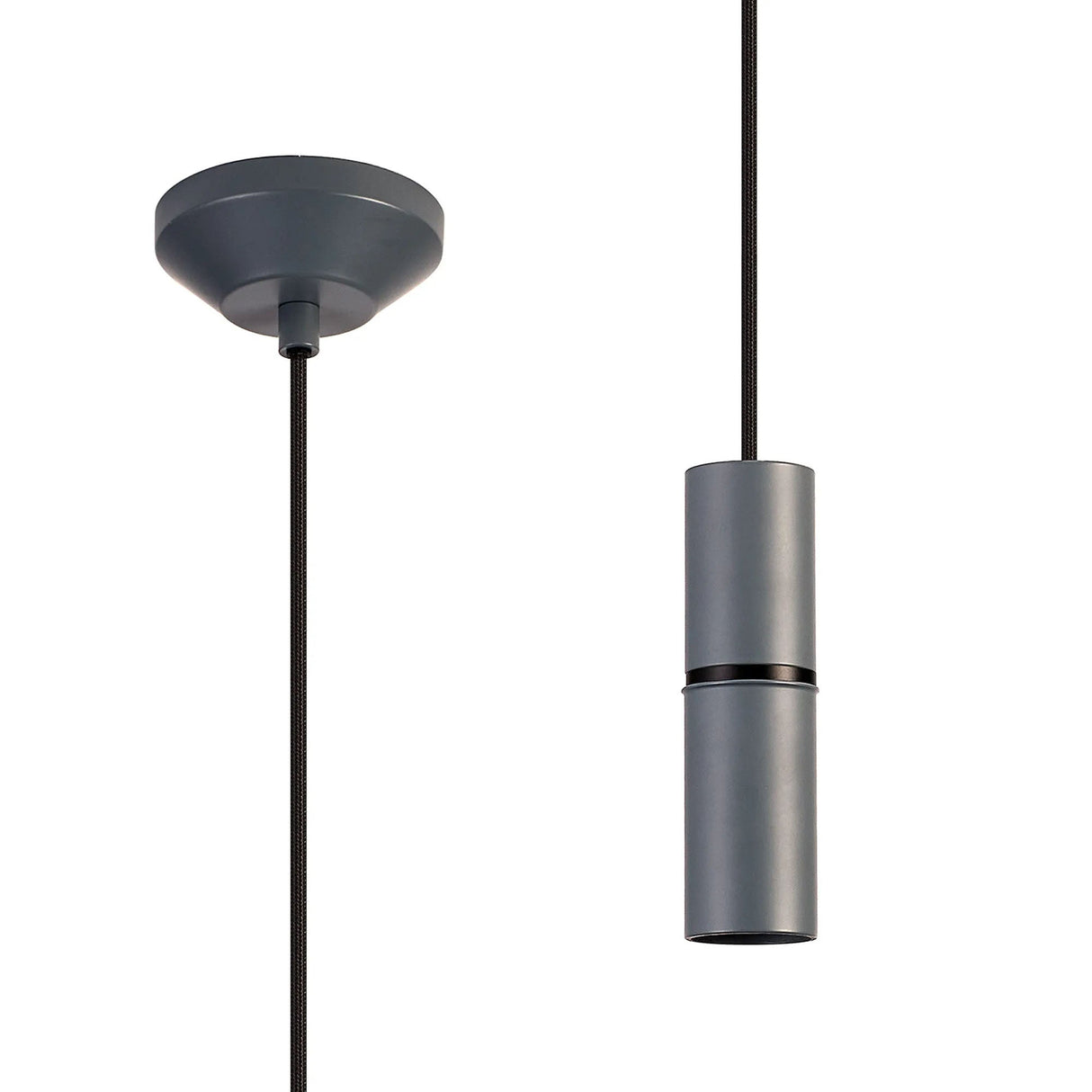 Kevan 1.5m 1 Light Pendant, 1 x E27, Grey